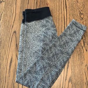 Black Snakeskin Calia Leggings